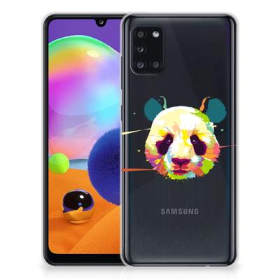 Samsung Galaxy A31 Telefoonhoesje met Naam Panda Color Samsung Galaxy A31 Telefoonhoesje met Naam Panda Color