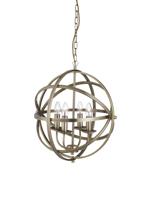 Hanglamp Orbit 4Lt Pendant Antique Brass Metal