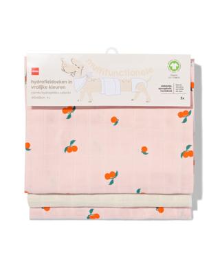 051 Hydrofieldoeken 60x60 Structuur Fruit - 3 Stuks