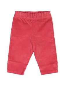 Bonton pantalon côtelé à taille élastiquée - Rose