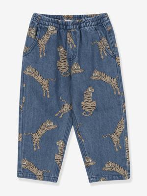 Broek van soepel denim Magot KONGES SLOJD jeansblauw