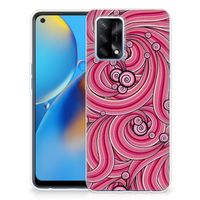 OPPO A74 4G Hoesje maken Swirl Pink