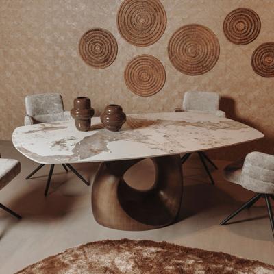 Tower Living Deens Ovale Eettafel 'Castello' Keramiek, 200 x 120cm