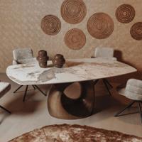 Tower Living Deens Ovale Eettafel 'Castello' Keramiek, 200 x 120cm