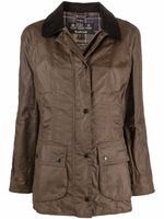 Barbour imperméable à effet ciré - Marron