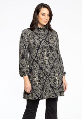 Yoek Tuniek met col SANSA | Zwart | Maat 50/52