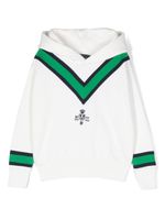 Ralph Lauren Kids hoodie à logo brodé - Blanc