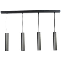 Masterlight Eetkamer hanglampRun 4-lichts zwart - 2381-05-05-100-4