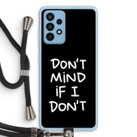Don't Mind: Samsung Galaxy A52 Transparant Hoesje met koord