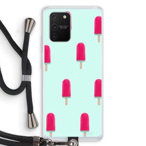 Waterijsje: Samsung Galaxy S10 Lite Transparant Hoesje met koord