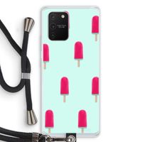 Waterijsje: Samsung Galaxy S10 Lite Transparant Hoesje met koord