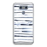 Ink Stripes: LG G6 Transparant Hoesje