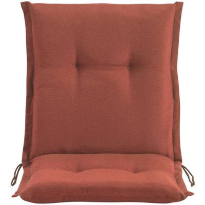 Leen Bakker - Terrasstoelkussen Brest - Terracotta - 100x50 Cm - Polyester/Katoen - Bruin#Rood - 8x50x100 Cm