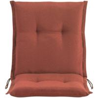Leen Bakker - Terrasstoelkussen Brest - Terracotta - 100x50 Cm - Polyester/Katoen - Bruin#Rood - 8x50x100 Cm