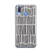 Moroccan stripes: Samsung Galaxy A40 Transparant Hoesje