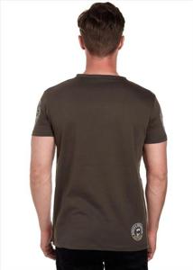 Rusty Neal - heren T-shirt kaki - 15216