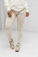 Couture Club Triple Script Logo Legging Dames Beige - Maat M - Kleur: Beige | Soccerfanshop Couture Club Triple Script Logo Legging Dames Beige - Maat M - Kleur: Beige | Soccerfanshop