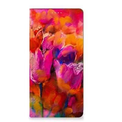 Bookcase Motorola Moto G72 Tulips Bookcase Motorola Moto G72 Tulips