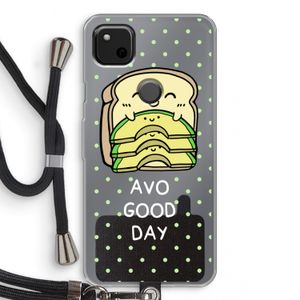 Avo Good Day: Pixel 4a Transparant Hoesje met koord