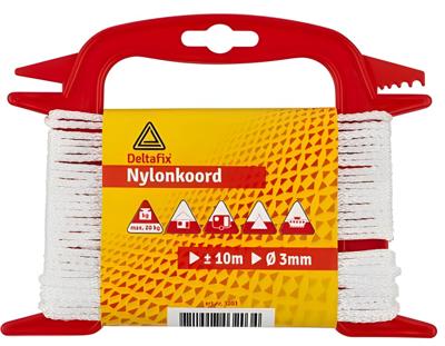 Nylonkoord wit 5mm - Deltafix