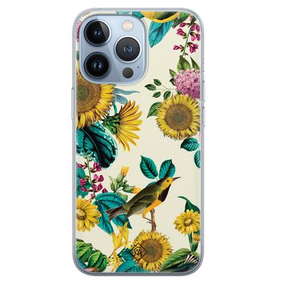 iPhone 13 Pro siliconen hoesje - Sunflowers