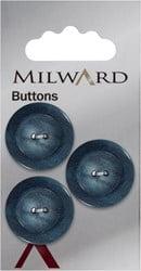 Milward Knoop met Rand Donkerblauw 22mm (3 stuks)