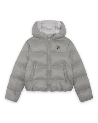 Lyle & Scott winter winterjas jongens - grijs - puffer, cropped