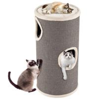 4 Verdiepingen Tellend Kattenhuis Kattenhuis met Meerdere Verdiepingen en Sisal Krabmat Grijs