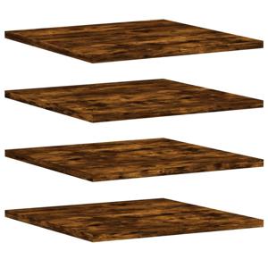 vidaXL Wandschappen 4 st 40x50x1,5 cm bewerkt hout gerookt eikenkleur