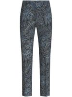 ETRO pantalon fuselé à motif en jacquard - Noir - thumbnail