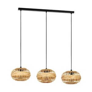 Eglo Rotan 3-lichts hanglamp Amsfield 1 43863