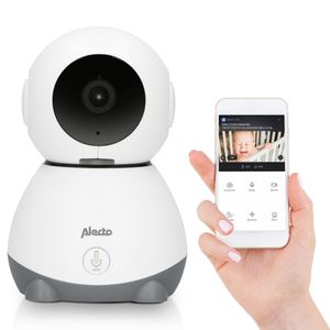 Alecto SMARTBABY10 baby-videomonitor Wi-Fi Antraciet, Wit