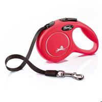 KERBL Flexi Classic M touwriem - Lengte: 5 m - Max gewicht: 25 kg - Rood - Voor hond - thumbnail