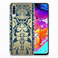 Samsung Galaxy A70 | TPU Case | Beige Flowers