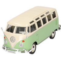 Modelauto Volkswagen T1 Samba groen 1:24   -