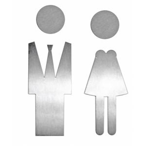 HDD Pro Pictogram Man+Vrouw Inox