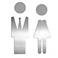 HDD Pro Pictogram Man+Vrouw Inox