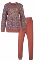 Dames pyjama lange mouw - Winter Leopard