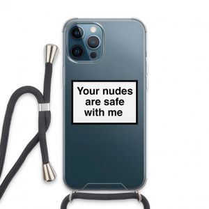 Safe with me: iPhone 13 Pro Max Transparant Hoesje met koord