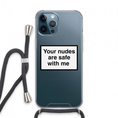 Safe with me: iPhone 13 Pro Max Transparant Hoesje met koord