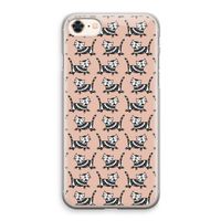 Zwarte poes: iPhone 8 Transparant Hoesje