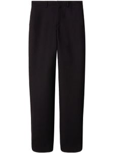 Off-White pantalon en laine vierge à coupe droite - Noir