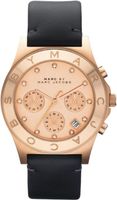 Horlogeband Marc by Marc Jacobs MBM1188 Leder Zwart 18mm