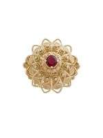 Dolce & Gabbana bague Pizzo en or jaune 18ct ornée de rhodolite et de grenat - thumbnail