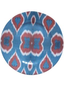 Les-Ottomans assiette en céramique Ikat (19 cm) - Bleu