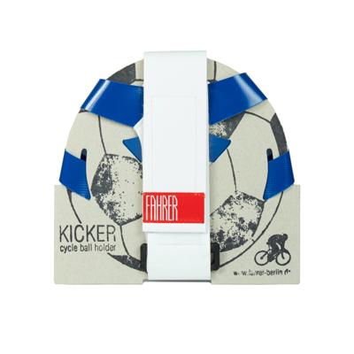 Fahrer kicker voetbal houder gemengd