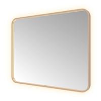 Hotbath &More Mirrors Soft Square LED Badkamerspiegel - Rechthoek - 80 x 100 cm - Geborsteld Koper Pvd