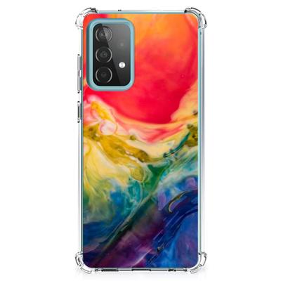 Back Cover Samsung Galaxy A52 4G/5G Watercolor Dark Back Cover Samsung Galaxy A52 4G/5G Watercolor Dark