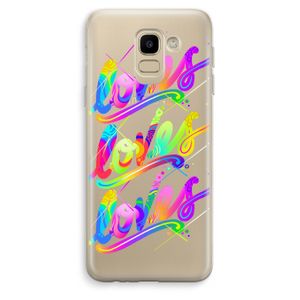 Loves: Samsung Galaxy J6 (2018) Transparant Hoesje