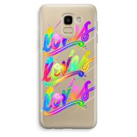 Loves: Samsung Galaxy J6 (2018) Transparant Hoesje